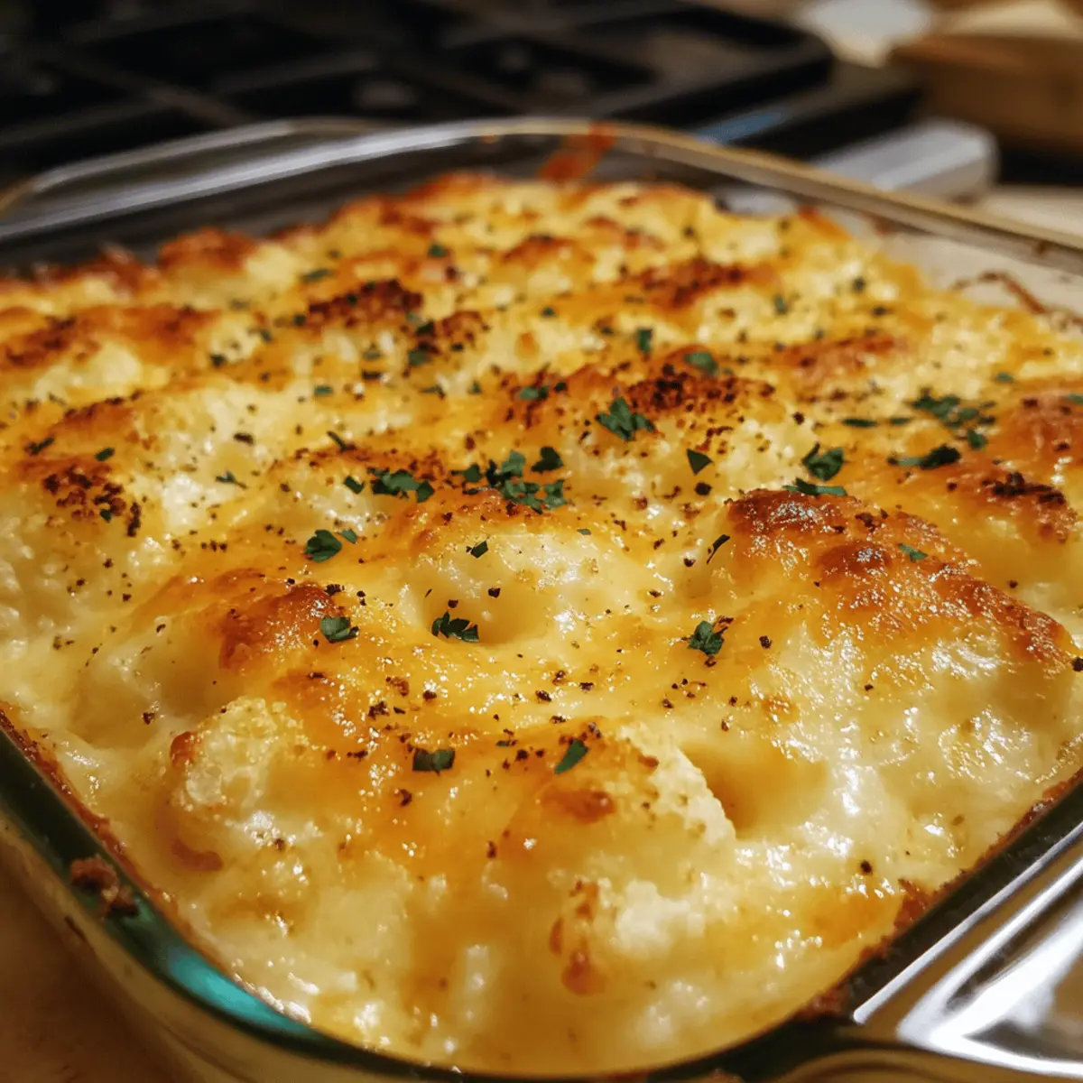 Cheesy Cauliflower Gratin