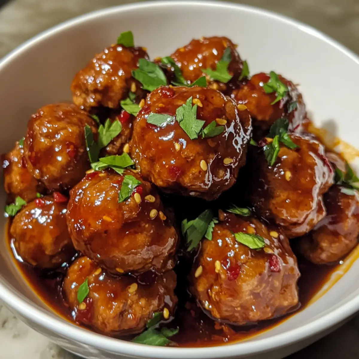 Sweet Chili Glazed Meatballs (Frozen meatballs hack recipe